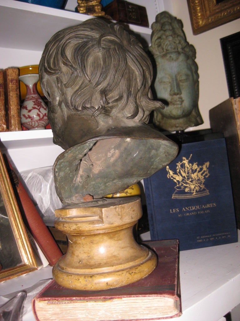 Grande Tour Bronze  Bust of Seneca For Sale 1