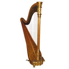 19th C Harp Made in California