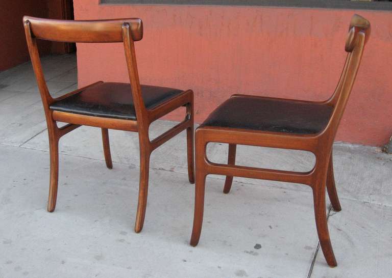 Set of Six Ole Wanscher Mid-Century Modern Danish Dining Chairs 2