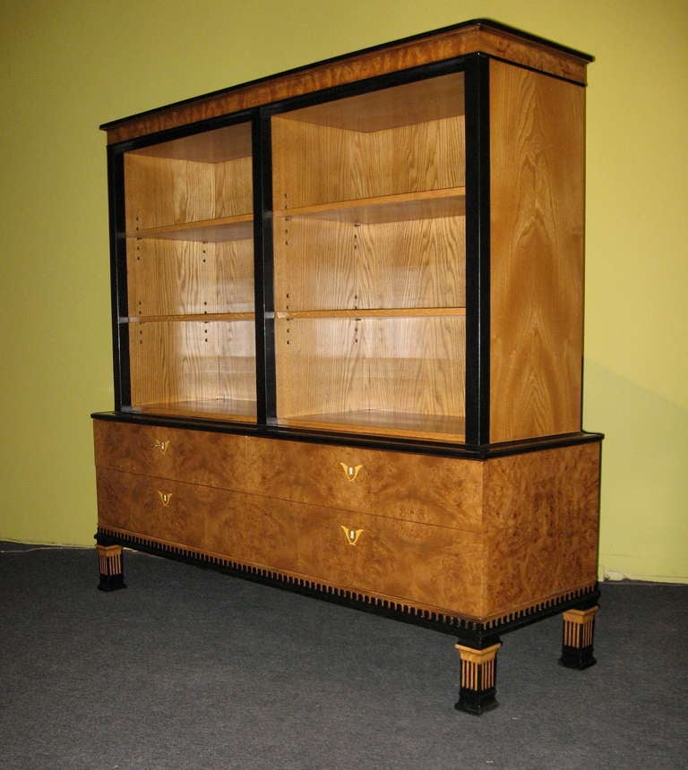 Swedish Art Deco Bookcase by Gustav Bergstrom In Excellent Condition In Richmond, VA
