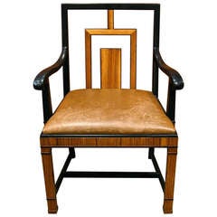 Swedish Art Deco Arm/Desk Chair by Gustav Bergstrom ca. 1930