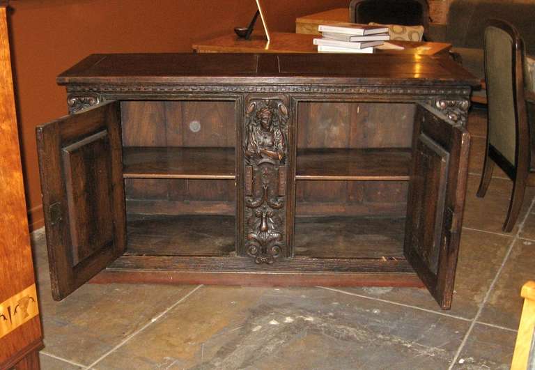 18th Century Spanish Figural Carved Chest 5