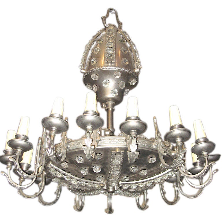 Argentine Mid-20th Century Fifteen-Arm Chandelier  For Sale
