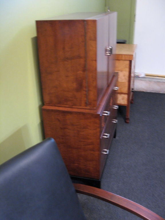 Swedish Art Deco Inlaid Secretaire / Chest of Drawers by SMF 6