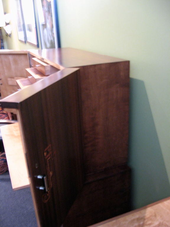 Swedish Art Deco Inlaid Secretaire / Chest of Drawers by SMF 3
