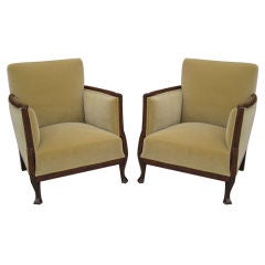Pair of Swedish Art Deco/Moderne Armchairs