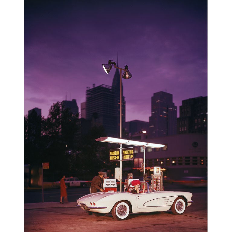 Mark Shaw Editioned Photo - Pink Hat / Corvette #1-New York, 1960 For Sale