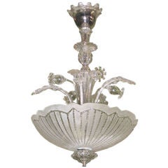 Swedish Mid-Century "Bouquet" Hanging Light Fixture by Orrefors Swedish Mid-Century "Bouquet" Hanging Light Fixture by Orrefors