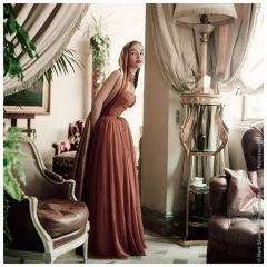Vintage Mark Shaw Editioned Photo-Model in Home of Christian Dior, 1953