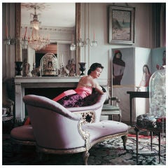 Vintage Mark Shaw Editioned Photo-Home of Elsa Schiaparelli, Paris, 1953