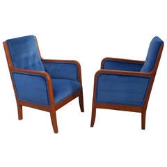 Pair of Small Scale Swedish Art Deco Armchairs, circa 1920 4