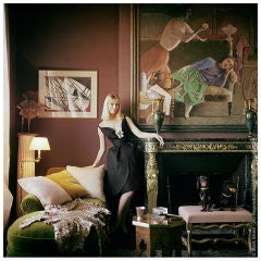 Mark Shaw Editioned Photo-Nico in Apartment of Henri Samuel-1960