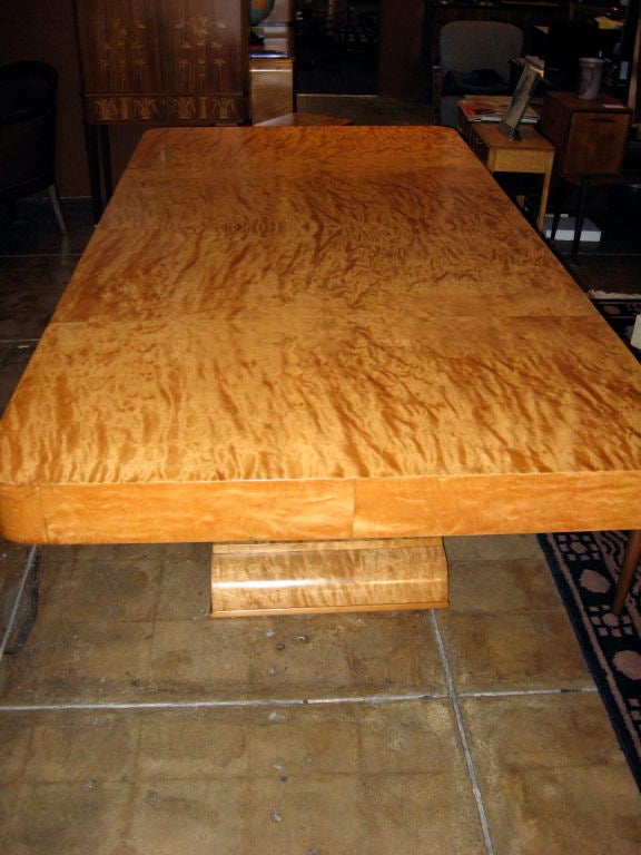 Dining/Center Table in Highly Figured Golden Flame Birch 2