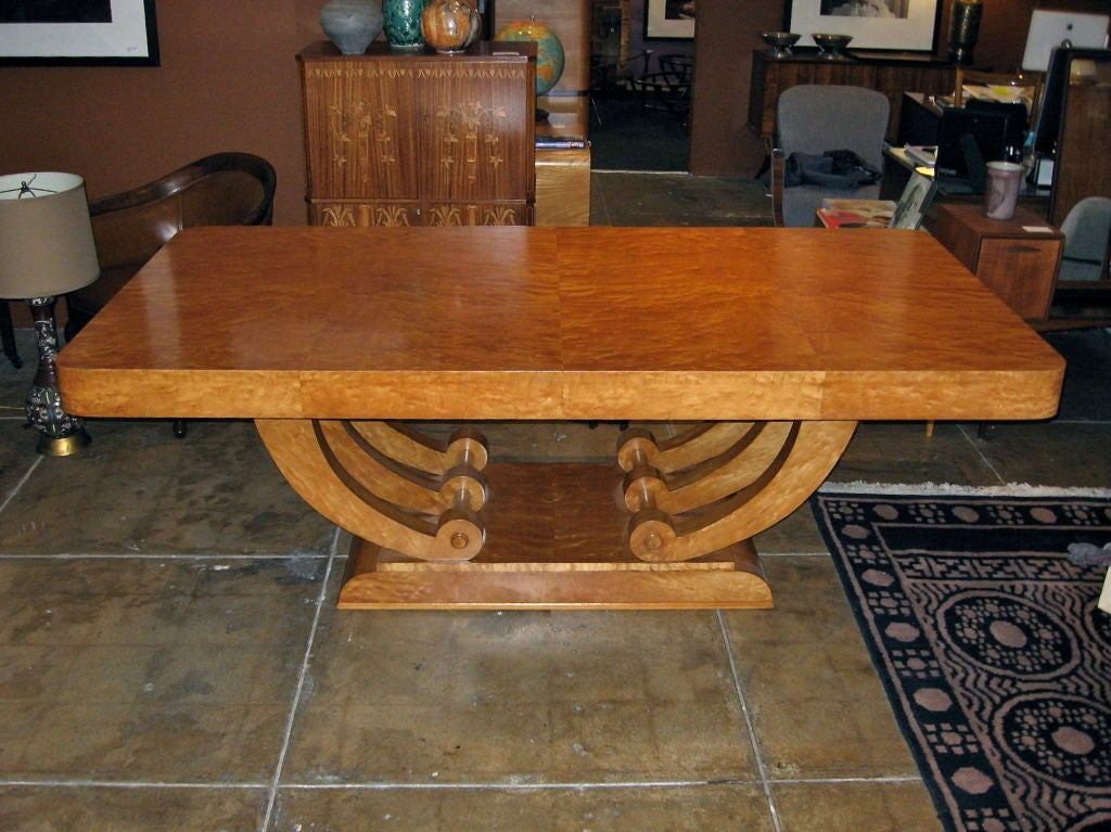 Dining/Center Table in Highly Figured Golden Flame Birch 3