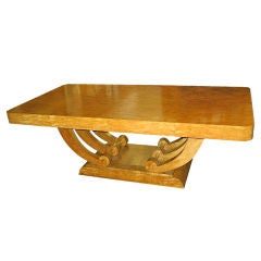 Dining/Center Table in Highly Figured Golden Flame Birch