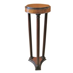 Antique Swedish Neo-Classical Inlaid Pedestal/Plant Stand
