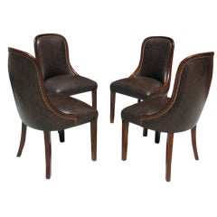 Set of Four Argentine Art Moderne Dining Chairs