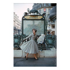 Mark Shaw Limited Edition Photo-Model at Louvre Metro-Paris
