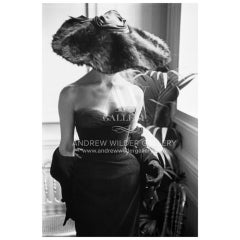 Vintage Editioned Photograph by Mark Shaw-Dior Fur Hat-Paris, 1954