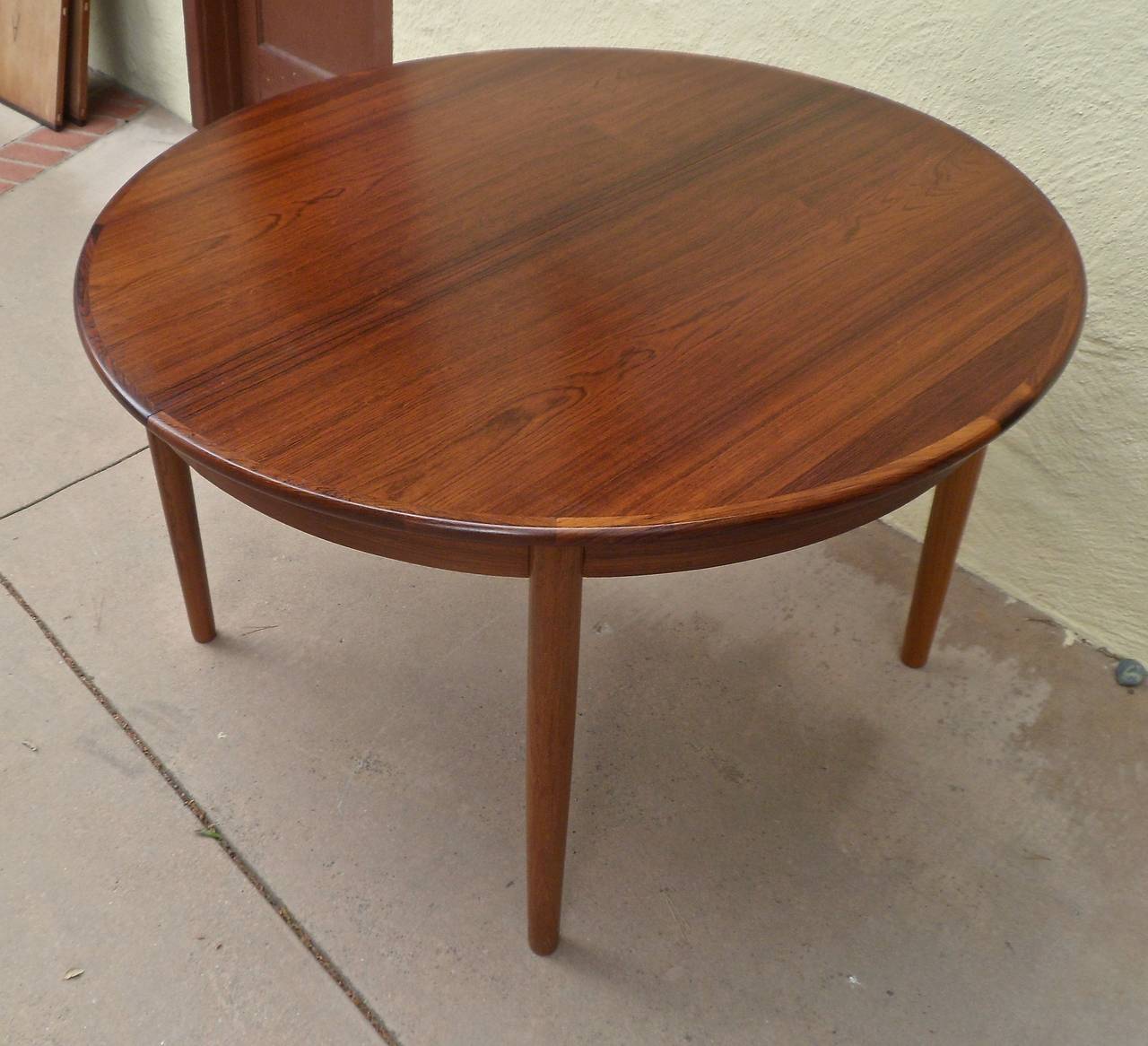 danish rosewood dining table and chairs