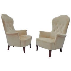 Pair of Carl Malmsten "Farmor" Chairs, circa 1950