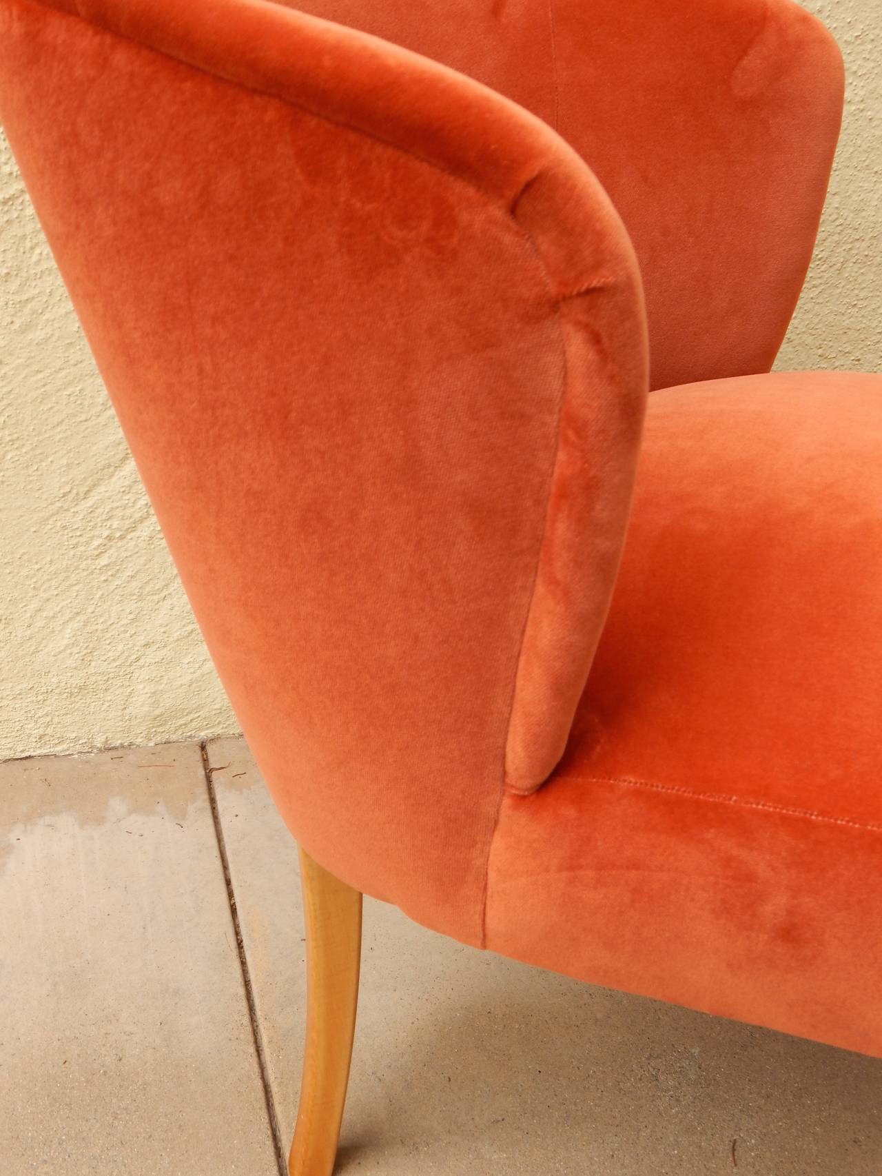 Pair of Swedish Upholstered Chairs, Carl Malmsten for O.H. Sjögren, circa 1950 2