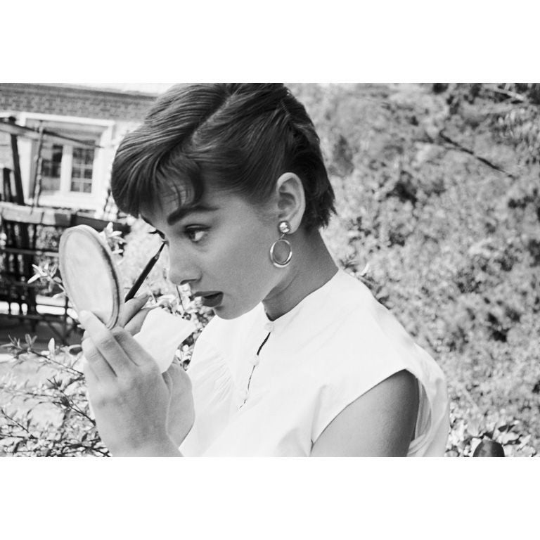 Editioned Audrey Hepburn Portrait by Mark Shaw #23, L.A. 1953 For Sale
