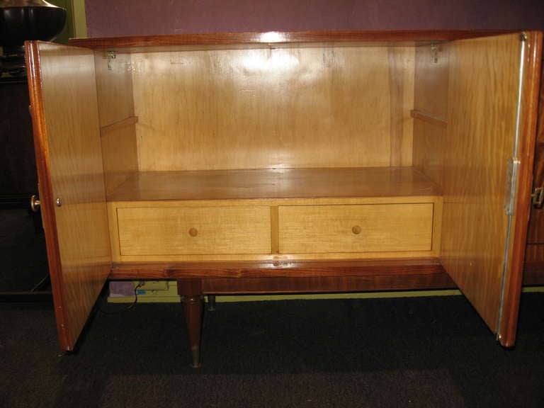 Nine Foot Long Argentine Mid-Century Modern Sideboard in Satinwood by Bonta 4