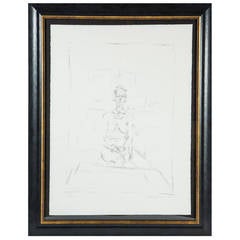 "Nu Assis" (Lust 53) Lithograph by Alberto Giacometti