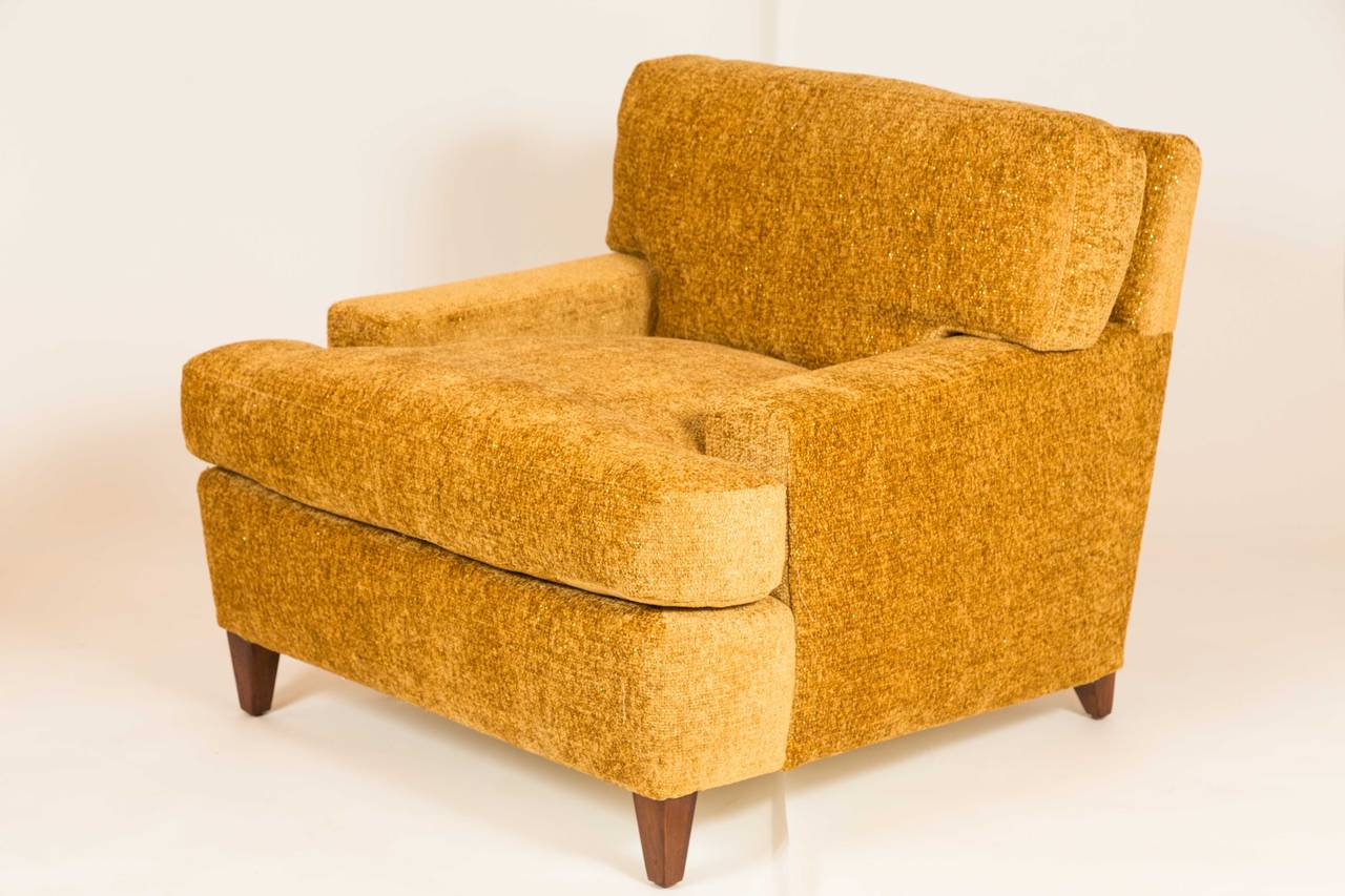 This handsome chair and ottoman originally designed for 