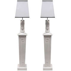 Pair of Stylized Hollywood Regency Floor Lamps