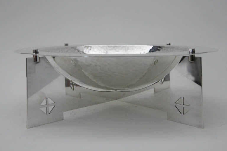 20th Century Silver Plate Bowl by Gwathmey Siegel for Swid Powell