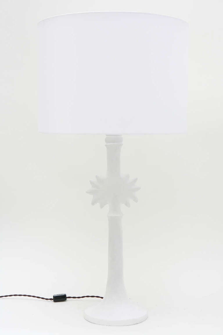 American Pair of Sirmos Sun & Moon Table Lamps after Diego Giacometti