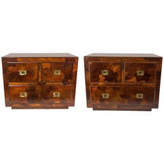 Vintage Pair of Bedside Chests by American of Martinsville