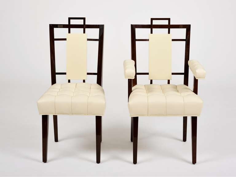 Mid-Century Modern Set of 10 Superb and Rare Dining Chairs by William Haines