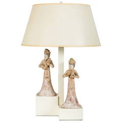 Armature Lamp with Asian Figures Designed by William Haines 11