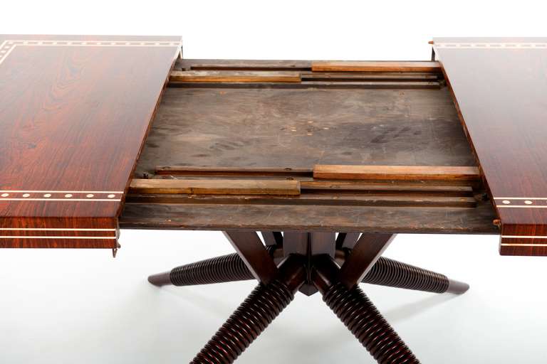 Rosewood Dining Table Designed by William Haines In Excellent Condition In Palm Desert, CA