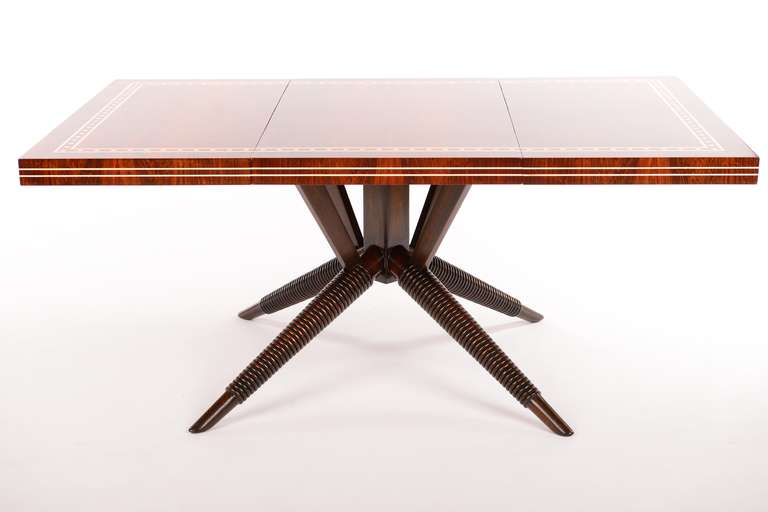 Bone Rosewood Dining Table Designed by William Haines