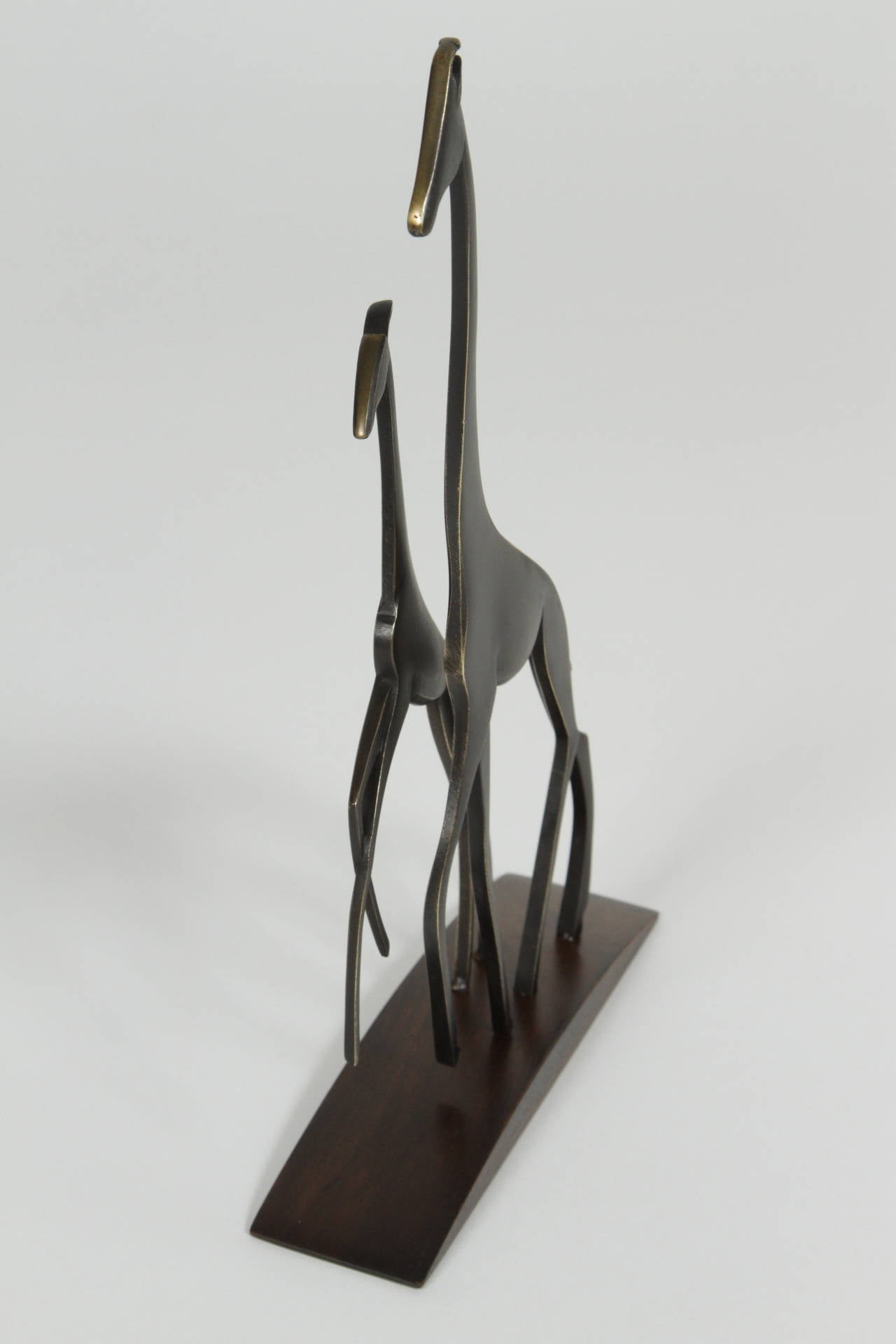 Austrian Bronze Giraffe Sculpture by  Franz Hagenauer
