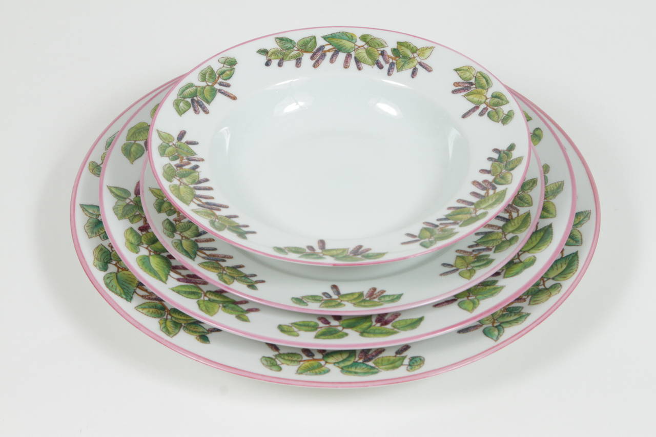 Set of Limoges Dinnerware "Le Mas Des Muriers"