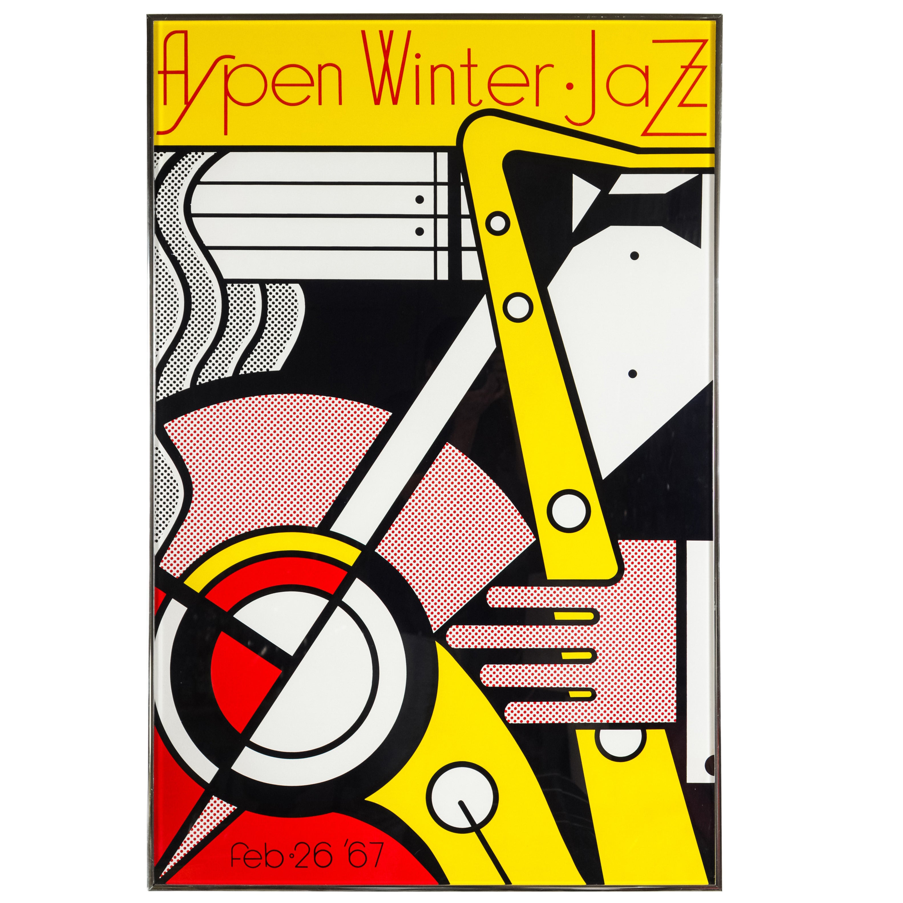 Aspen Winter Jazz Serigraph by Roy Lichtenstein