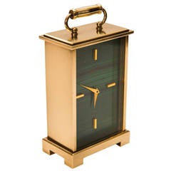 Horloge de bureau de style chariot de Cartier