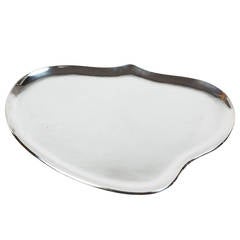 Retro R. Sanchez Sterling Silver Biomorphic Serving Tray