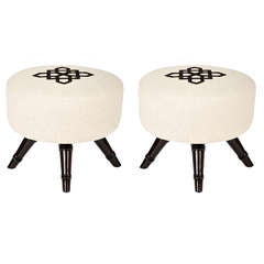 Pair of Swiveling Hostess Stools by William Haines