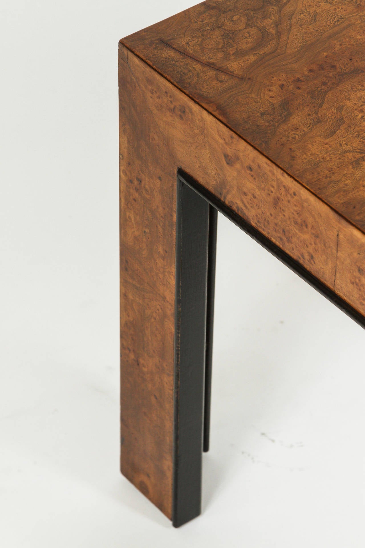 20th Century Pair of Parsons Style Ash Burl Chop Tables