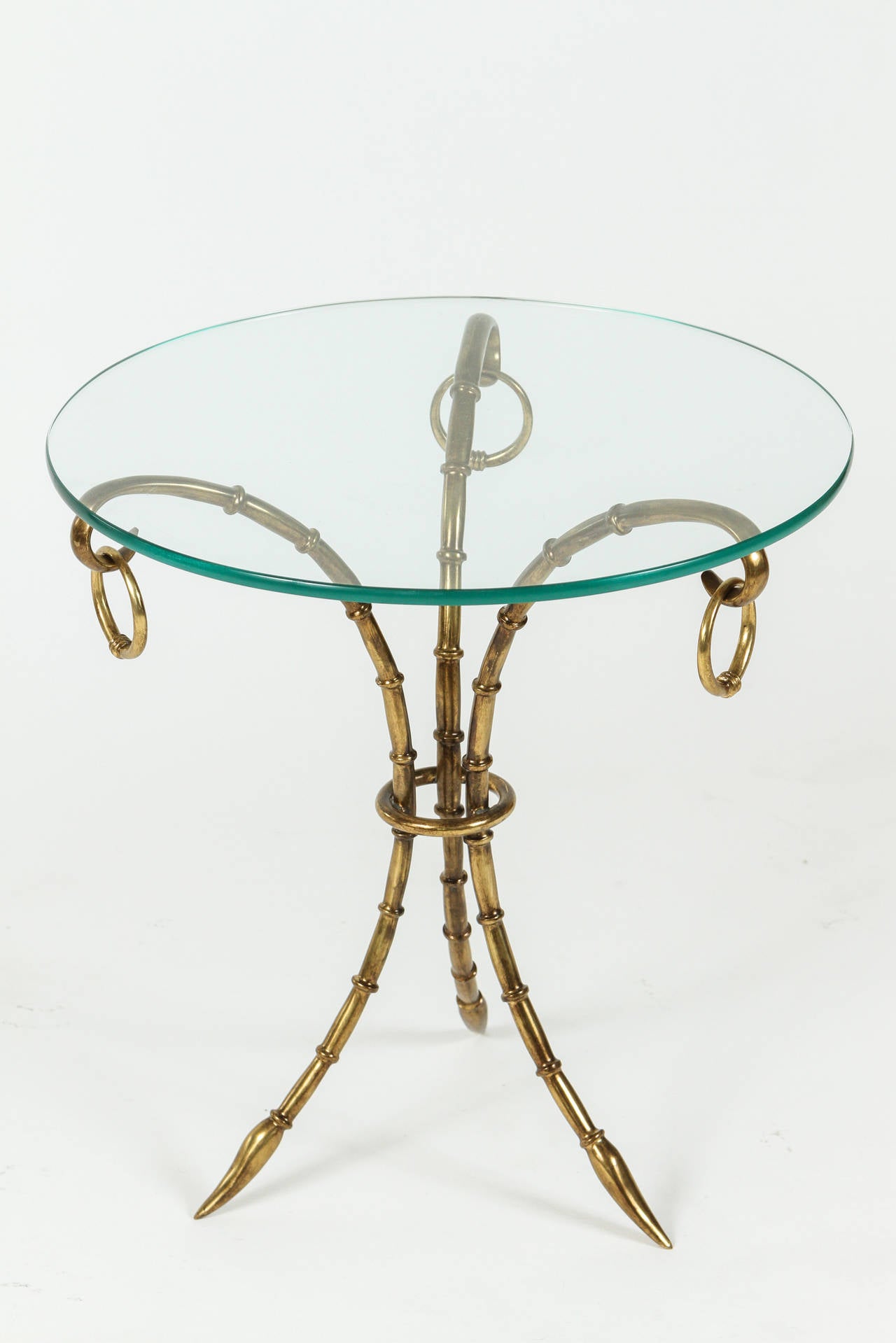 Lovely little side table with a stylized 