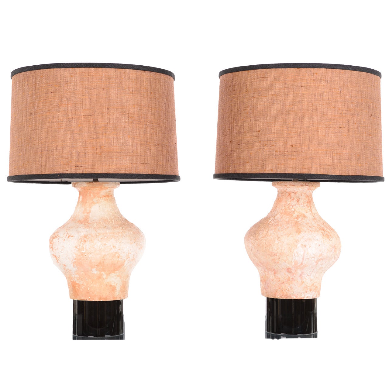 Pair of Unique Etruscan Style Urn Lamps by William Haines