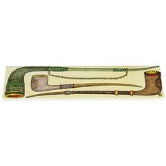 Fornasetti Rectangular Box with Smoking Motif 8