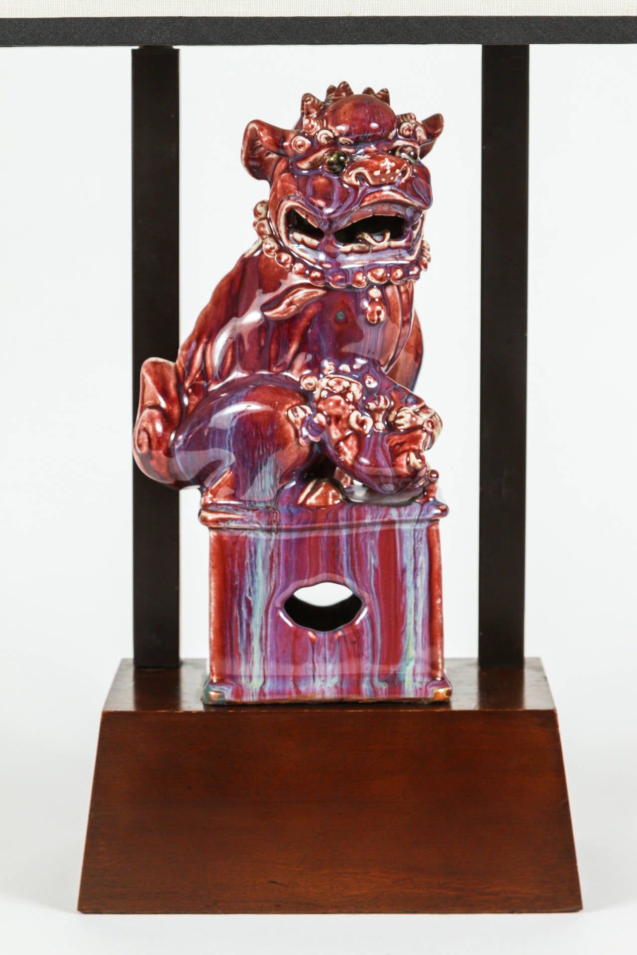 Mid-Century Modern Armature Lamp Featuring a Chinese Foo Dog by William Haines