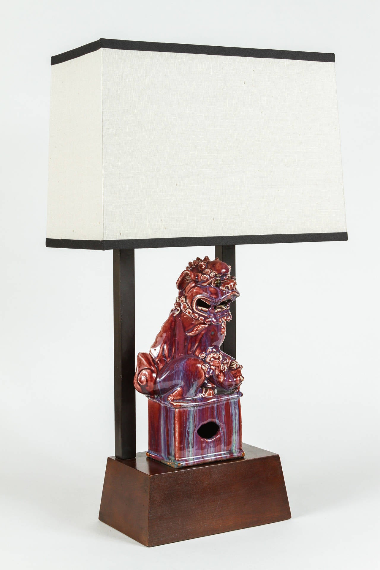 American Armature Lamp Featuring a Chinese Foo Dog by William Haines